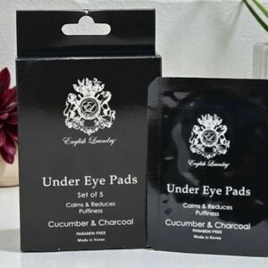 English Laundry Black Cucumber & Charcoal Under Eye Pads (Set of 5)